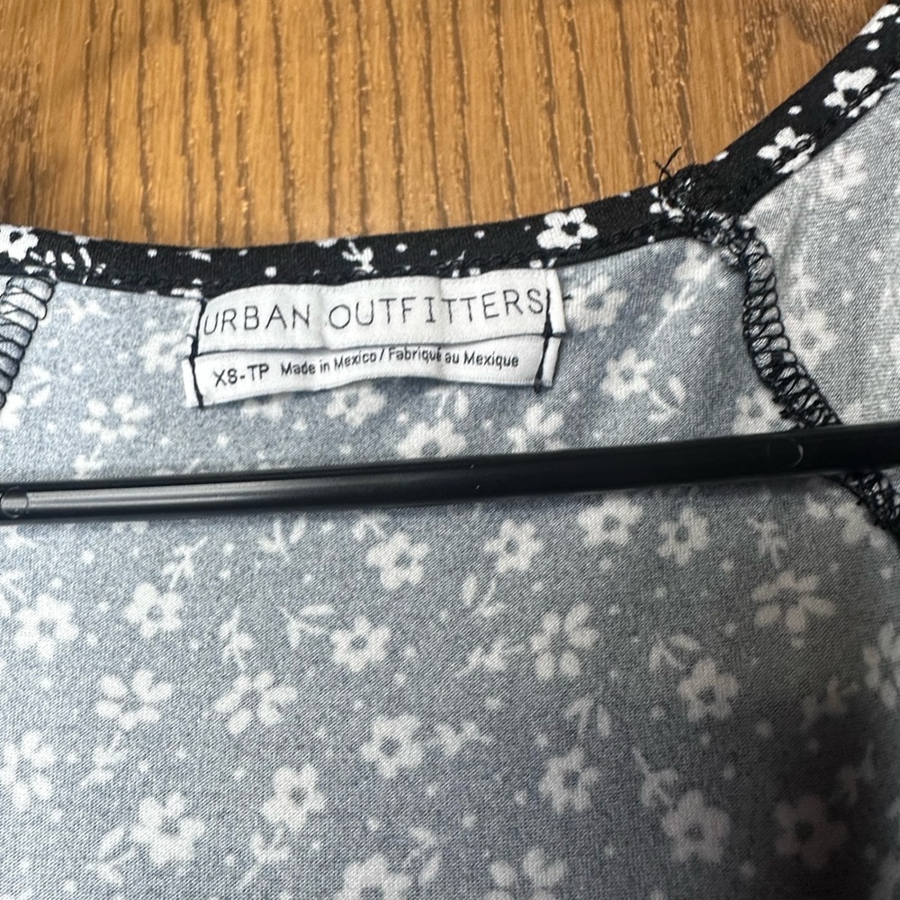 Urban Outfitters Black Floral Mini Dress - Picture 2 of 3